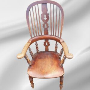 Original 19th Century Yorkshire Broad Arm Windsor Armchair Circa 1860s