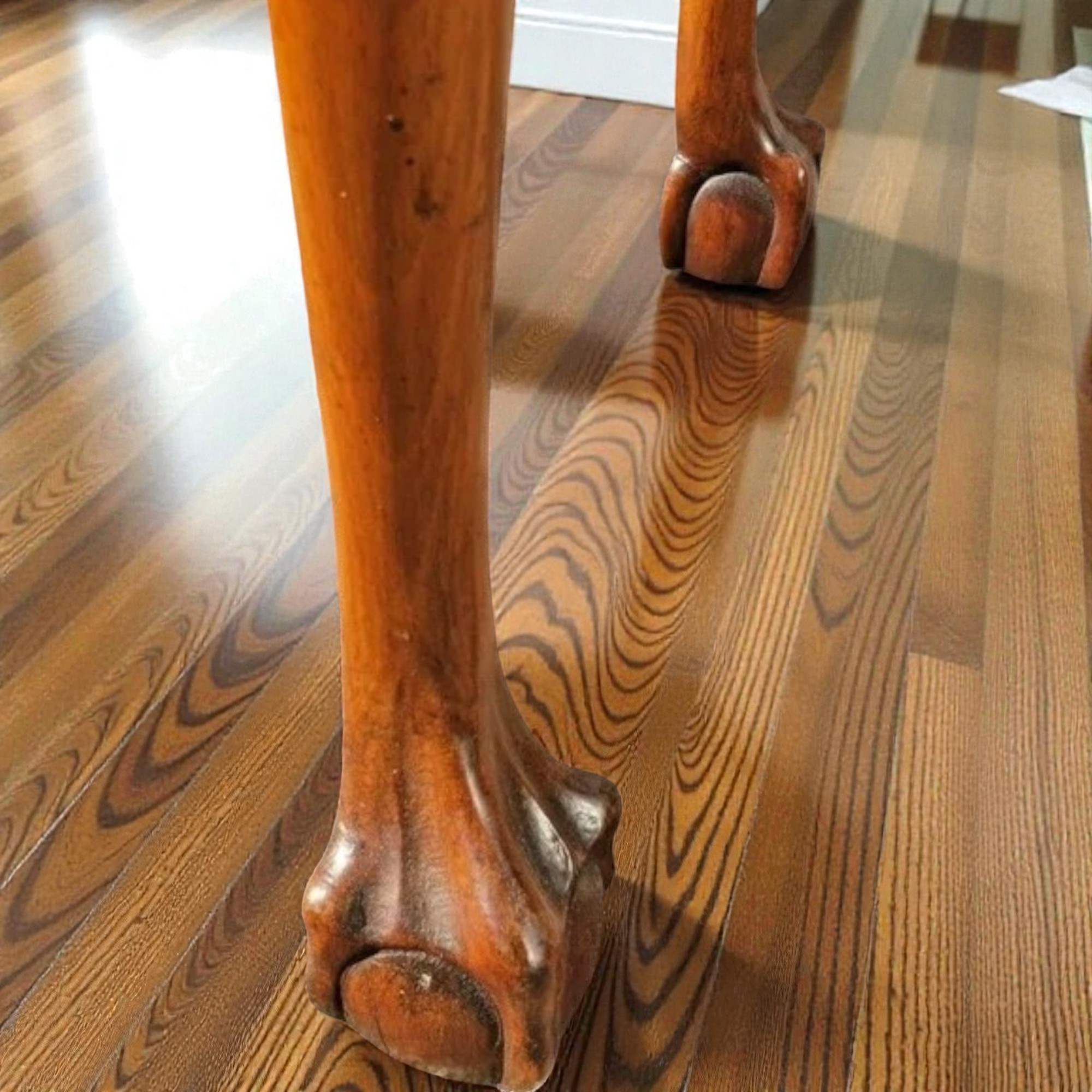 Burr Walnut Card Table/Console Table circa 1930 - Image 5