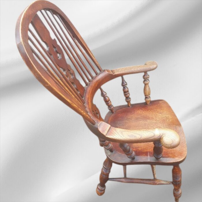 Original 19th Century Yorkshire Broad Arm Windsor Armchair Circa 1860s - Image 4