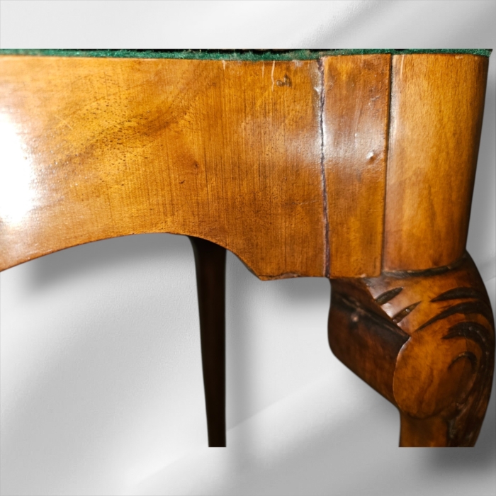 Burr Walnut Card Table/Console Table circa 1930 - Image 3
