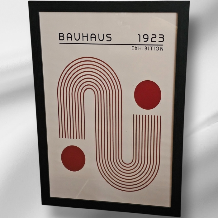 Mid-Century Style Bauhaus Exhibition 1923 Canvas Framed Poster – 60cm x 40cm