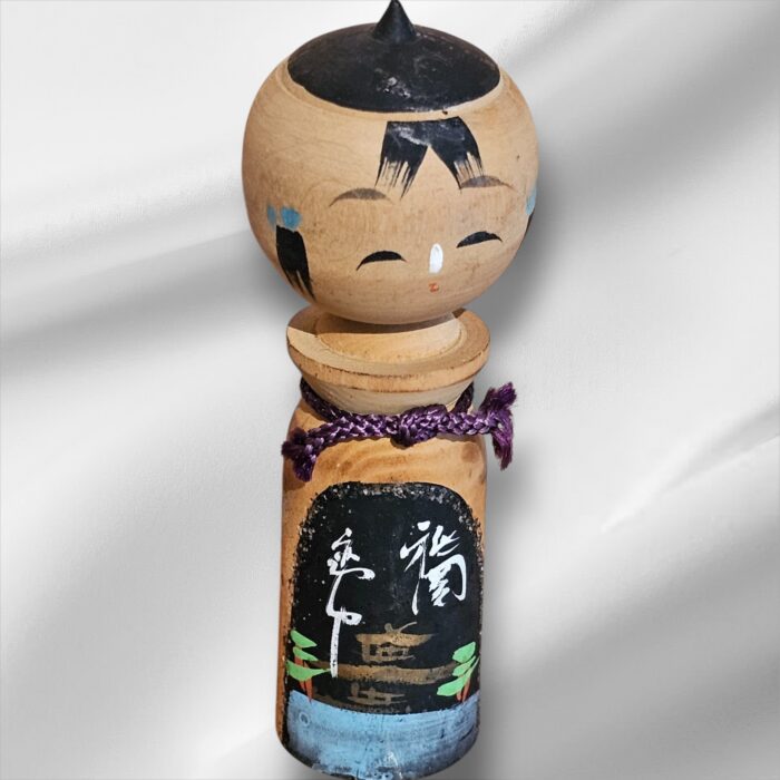 Pair of Small Vintage Japanese Kokeshi Dolls - Image 4