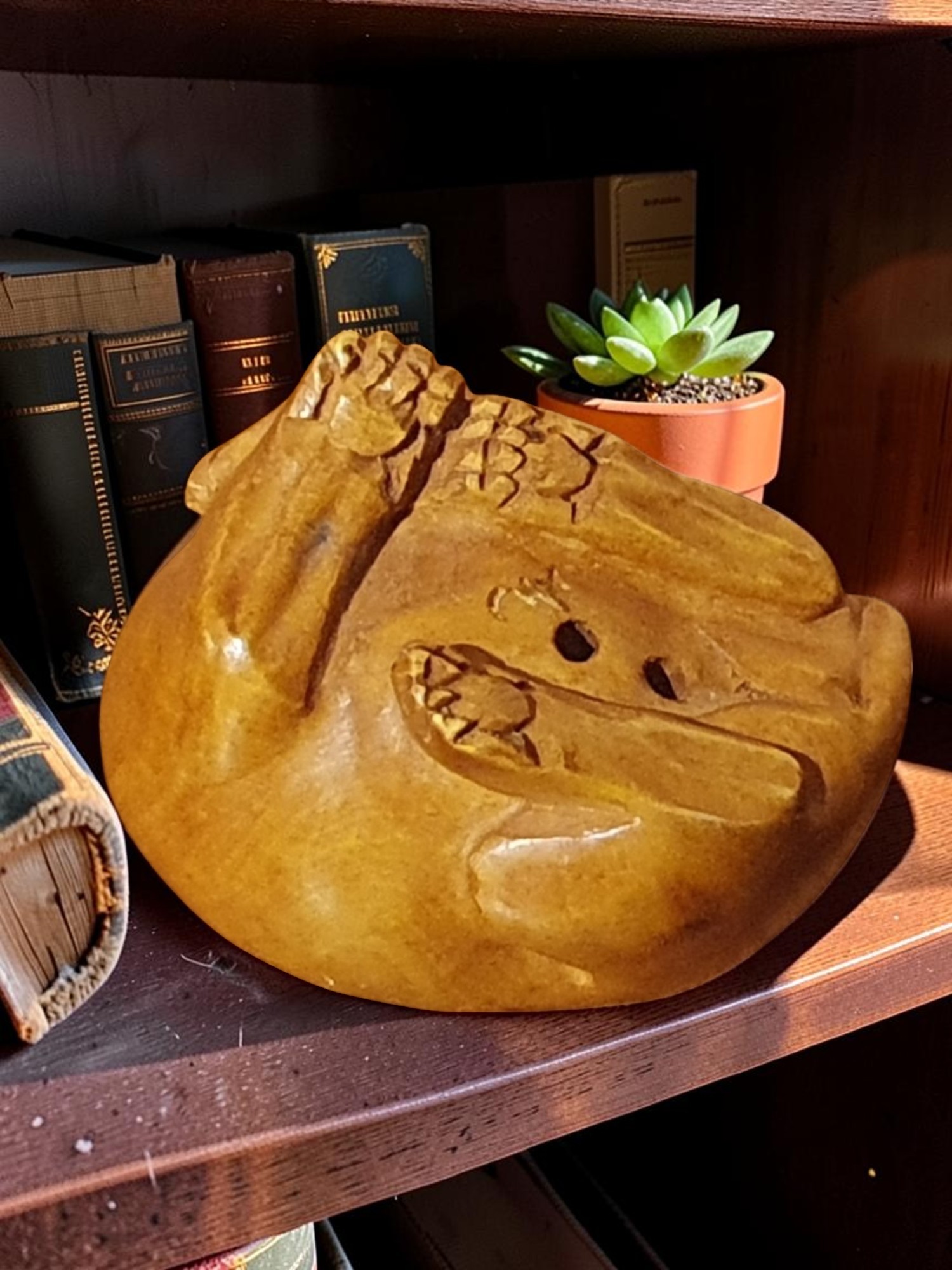 Tiger Hand Carved Signed Netsuke - Image 3