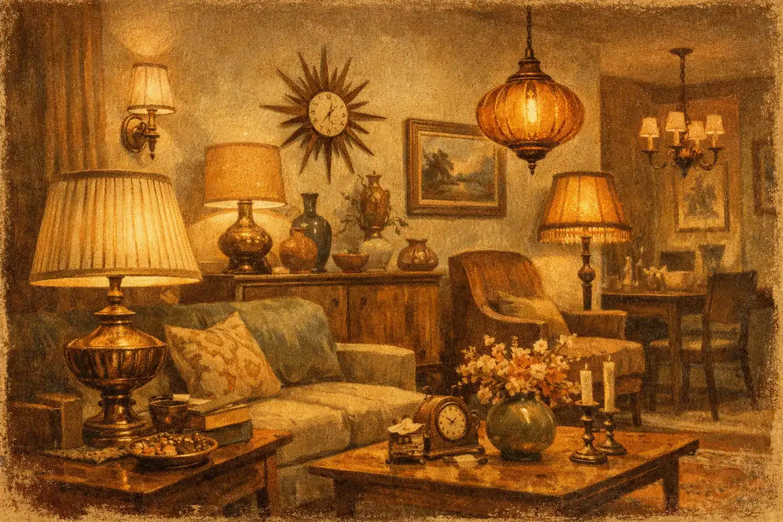 Vintage Lighting and Interiors That Feel Collected