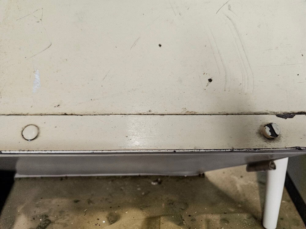 Vintage Industrial Metal Storage Cabinet – 92cm - Image 5