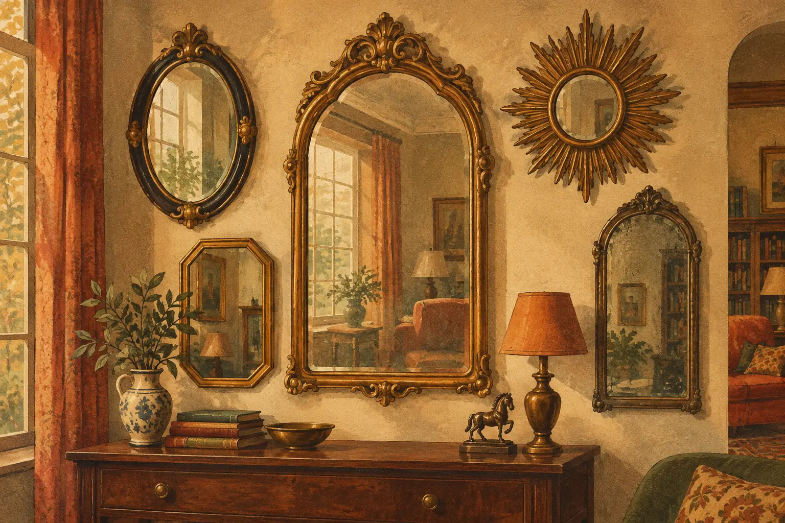 Antique Mirror Styles Guide for Characterful Homes